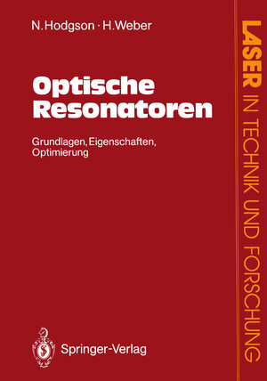 Buchcover Optische Resonatoren | Norman Hodgson | EAN 9783540544043 | ISBN 3-540-54404-6 | ISBN 978-3-540-54404-3