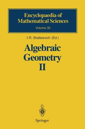 Buchcover Algebraic Geometry II | EAN 9783540546801 | ISBN 3-540-54680-4 | ISBN 978-3-540-54680-1