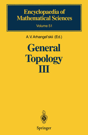 Buchcover General Topology III  | EAN 9783540546986 | ISBN 3-540-54698-7 | ISBN 978-3-540-54698-6