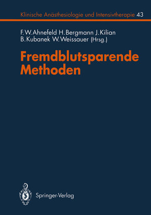 Buchcover Fremdblutsparende Methoden  | EAN 9783540559078 | ISBN 3-540-55907-8 | ISBN 978-3-540-55907-8