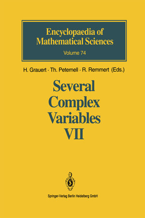 Buchcover Several Complex Variables VII  | EAN 9783540562597 | ISBN 3-540-56259-1 | ISBN 978-3-540-56259-7