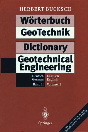 Wörterbuch GeoTechnik Dictionary Geotechnical Engineering: Band II / Volume II: 2