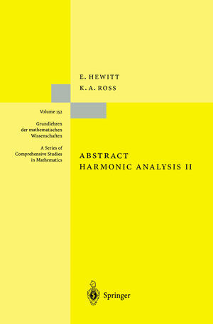 Buchcover Abstract Harmonic Analysis | Edwin Hewitt | EAN 9783540583189 | ISBN 3-540-58318-1 | ISBN 978-3-540-58318-9
