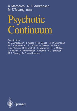Buchcover Psychotic Continuum  | EAN 9783540588207 | ISBN 3-540-58820-5 | ISBN 978-3-540-58820-7