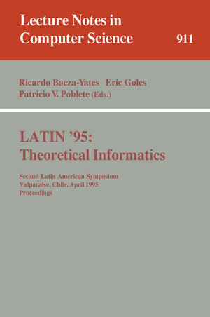 Buchcover LATIN '95: Theoretical Informatics  | EAN 9783540591757 | ISBN 3-540-59175-3 | ISBN 978-3-540-59175-7
