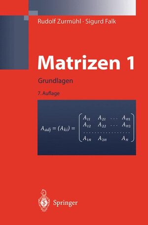 Matrizen und ihre Anwendungen 1: Grundlagen Für Ingenieure, Physiker und Angewandte Mathematiker (Klassiker der Technik)