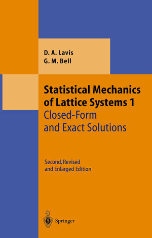 Buchcover Statistical Mechanics of Lattice Systems | David Lavis | EAN 9783540644378 | ISBN 3-540-64437-7 | ISBN 978-3-540-64437-8