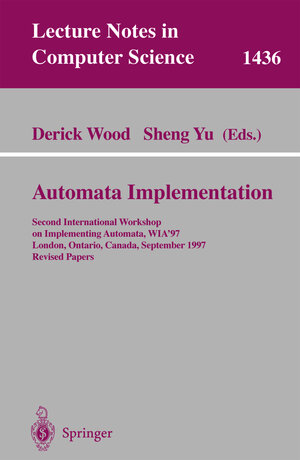 Buchcover Automata Implementation  | EAN 9783540646945 | ISBN 3-540-64694-9 | ISBN 978-3-540-64694-5