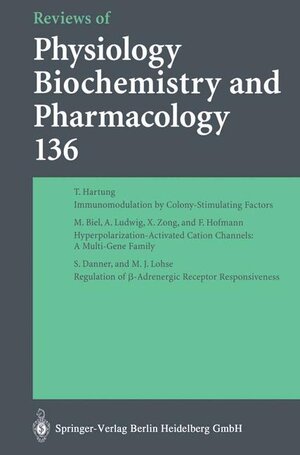 Buchcover Reviews of Physiology, Biochemistry and Pharmacology | M. P. Blaustein | EAN 9783540651512 | ISBN 3-540-65151-9 | ISBN 978-3-540-65151-2