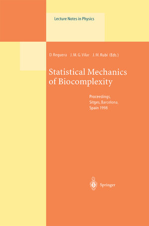 Buchcover Statistical Mechanics of Biocomplexity | EAN 9783540662457 | ISBN 3-540-66245-6 | ISBN 978-3-540-66245-7
