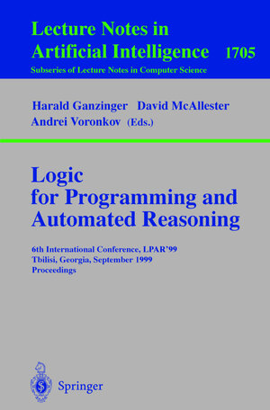 Buchcover Logic Programming and Automated Reasoning  | EAN 9783540664925 | ISBN 3-540-66492-0 | ISBN 978-3-540-66492-5