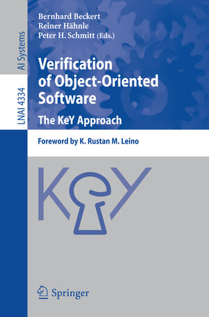Buchcover Verification of Object-Oriented Software. The KeY Approach | EAN 9783540689775 | ISBN 3-540-68977-X | ISBN 978-3-540-68977-5