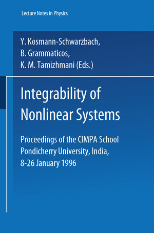 Buchcover Integrability of Nonlinear Systems  | EAN 9783540695219 | ISBN 3-540-69521-4 | ISBN 978-3-540-69521-9