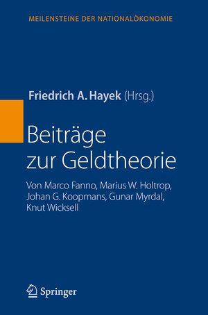 Buchcover Beiträge zur Geldtheorie  | EAN 9783540722113 | ISBN 3-540-72211-4 | ISBN 978-3-540-72211-3