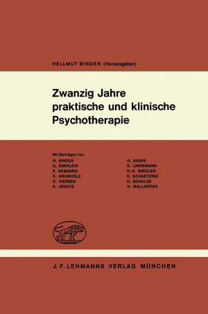 Buchcover Zwanzig Jahre praktische und klinische Psychotherapie  | EAN 9783540797685 | ISBN 3-540-79768-8 | ISBN 978-3-540-79768-5
