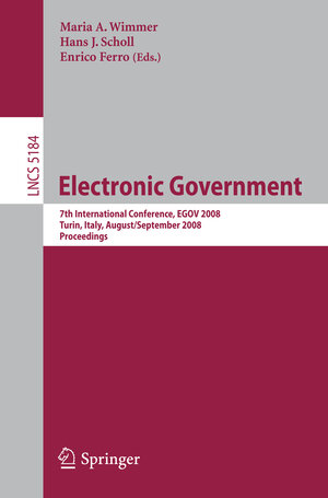 Buchcover Electronic Government  | EAN 9783540852032 | ISBN 3-540-85203-4 | ISBN 978-3-540-85203-2