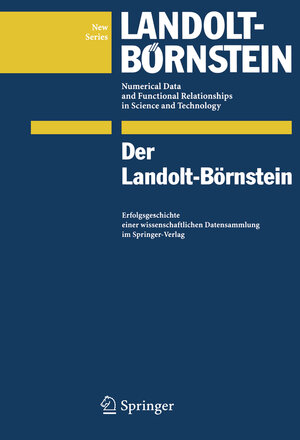 Buchcover Der Landolt-Börnstein | Otfried Madelung | EAN 9783540852506 | ISBN 3-540-85250-6 | ISBN 978-3-540-85250-6