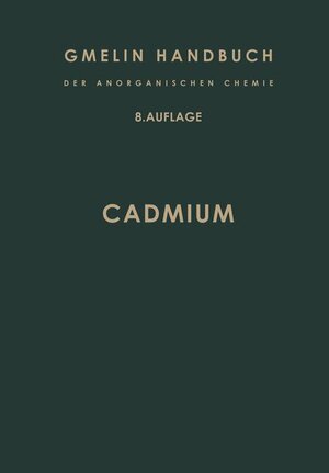 Buchcover Cadmium System-Nummer 33 | R. J. Meyer | EAN 9783540932581 | ISBN 3-540-93258-5 | ISBN 978-3-540-93258-1