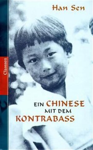 Ein Chinese mit dem Kontrabass