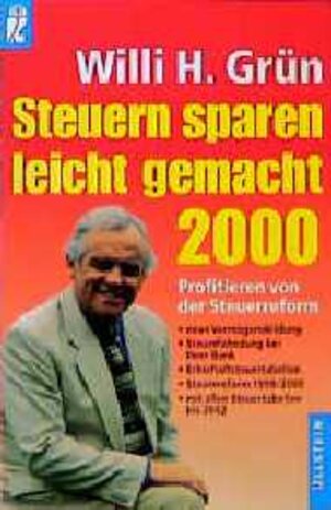 Buchcover Steuern sparen leicht gemacht 2000 | Willi H Grün | EAN 9783548358567 | ISBN 3-548-35856-X | ISBN 978-3-548-35856-7