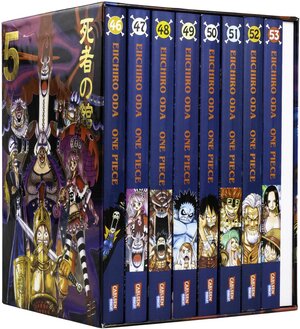 Buchcover One Piece Sammelschuber 5: Thriller Bark (inklusive Band 46–53) | Eiichiro Oda | EAN 9783551024701 | ISBN 3-551-02470-7 | ISBN 978-3-551-02470-1