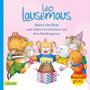 Buchcover Maxi Pixi 322: Leo Lausemaus feiert ein Fest  | EAN 9783551032355 | ISBN 3-551-03235-1 | ISBN 978-3-551-03235-5