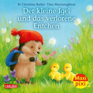 Buchcover Maxi Pixi 411: Der kleine Igel und das verlorene Entchen | M Christina Butler | EAN 9783551033284 | ISBN 3-551-03328-5 | ISBN 978-3-551-03328-4