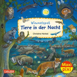 Buchcover Maxi Pixi 425: Wimmelspaß Tiere in der Nacht | Christine Henkel | EAN 9783551033420 | ISBN 3-551-03342-0 | ISBN 978-3-551-03342-0