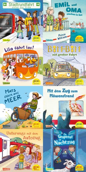 Buchcover Pixi-8er-Set 307: Pixi unterwegs mit Bus und Bahn (8x1 Exemplar) | Diverse | EAN 9783551038920 | ISBN 3-551-03892-9 | ISBN 978-3-551-03892-0