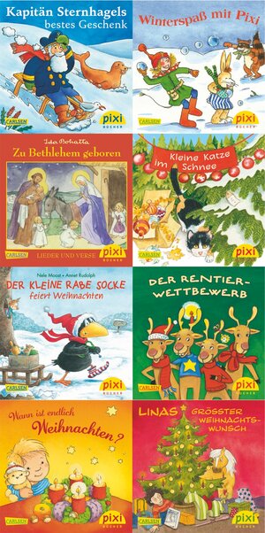 Buchcover Pixi-Bundle 8er Serie W 27: Winter und Weihnachtszeit mit Pixi  | EAN 9783551044136 | ISBN 3-551-04413-9 | ISBN 978-3-551-04413-6