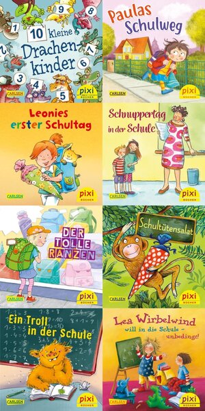 Buchcover Pixi-8er-Set 257: Pixi kommt in die Schule (8x1 Exemplar) | Antje Bones | EAN 9783551044693 | ISBN 3-551-04469-4 | ISBN 978-3-551-04469-3