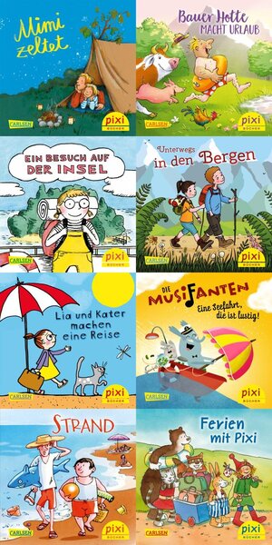 Buchcover Pixi-Box 268: In die Ferien mit Pixi (8x8 Exemplare) | Miriam Cordes | EAN 9783551052681 | ISBN 3-551-05268-9 | ISBN 978-3-551-05268-1