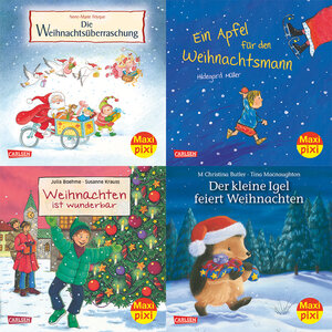 Buchcover Fröhliche Weihnachten mit Maxi Pixi (4x5 Exemplare) | Clara Blau | EAN 9783551055583 | ISBN 3-551-05558-0 | ISBN 978-3-551-05558-3