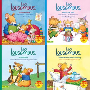 Buchcover Maxi-Pixi-Box 80: Meine liebsten Geschichten von Leo Lausemaus (4x5 Exemplare)  | EAN 9783551055897 | ISBN 3-551-05589-0 | ISBN 978-3-551-05589-7
