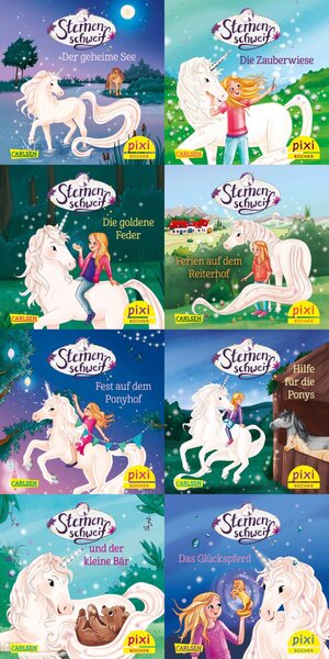Buchcover Pixi-Box 303: Neue Abenteuer mit Sternenschweif (8x8 Exemplare) | diverse | EAN 9783551058850 | ISBN 3-551-05885-7 | ISBN 978-3-551-05885-0