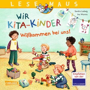 Buchcover LESEMAUS 164: Wir KiTa-Kinder – Willkommen bei uns! | Sandra Ladwig | EAN 9783551080646 | ISBN 3-551-08064-X | ISBN 978-3-551-08064-6