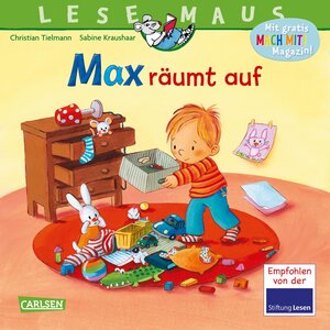 Buchcover LESEMAUS 119: Max räumt auf | Christian Tielmann | EAN 9783551084187 | ISBN 3-551-08418-1 | ISBN 978-3-551-08418-7