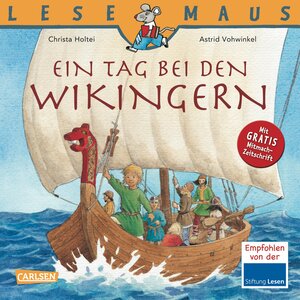 Buchcover LESEMAUS, Band 23: Ein Tag bei den Wikingern | Christa Holtei | EAN 9783551088239 | ISBN 3-551-08823-3 | ISBN 978-3-551-08823-9