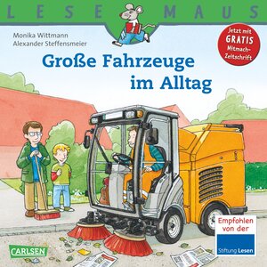 Buchcover LESEMAUS 101: Große Fahrzeuge im Alltag | Monika Wittmann | EAN 9783551089014 | ISBN 3-551-08901-9 | ISBN 978-3-551-08901-4