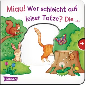 Buchcover Miau! Wer schleicht auf leiser Tatze? Die ... Katze! - Großausgabe - ab 18 Monaten | Maya Geis | EAN 9783551171658 | ISBN 3-551-17165-3 | ISBN 978-3-551-17165-8