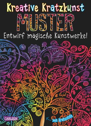 Buchcover Kreative Kratzkunst: Muster: Set mit 10 Kratzbildern, Anleitungsbuch und Holzstift | Anton Poitier | EAN 9783551187451 | ISBN 3-551-18745-2 | ISBN 978-3-551-18745-1