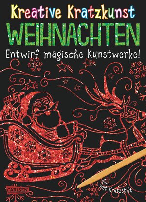Buchcover Kreative Kratzkunst: Weihnachten: Set mit 10 Kratzbildern, Anleitungsbuch und Holzstift | Anton Poitier | EAN 9783551187499 | ISBN 3-551-18749-5 | ISBN 978-3-551-18749-9