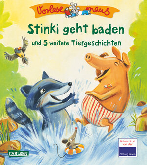 Buchcover VORLESEMAUS 22: Stinki geht baden und 5 weitere Tiergeschichten | Tobias Bungter | EAN 9783551221414 | ISBN 3-551-22141-3 | ISBN 978-3-551-22141-4