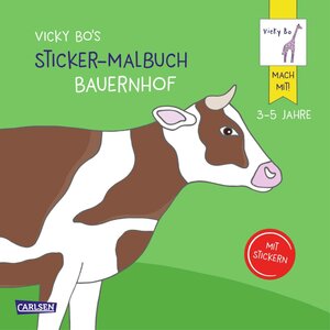 Buchcover Vicky Bo's Sticker-Malbuch Bauernhof: Erstes Malen, Zeichnen und Kritzeln mit Stickern | Vicky Bo | EAN 9783551271570 | ISBN 3-551-27157-7 | ISBN 978-3-551-27157-0