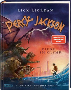 Buchcover Percy Jackson 1: Diebe im Olymp (farbig illustrierte Schmuckausgabe) | Rick Riordan | EAN 9783551557711 | ISBN 3-551-55771-3 | ISBN 978-3-551-55771-1