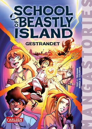 Buchcover School of Beastly Island Band 1 - Gestrandet | Christian Tielmann | EAN 9783551656575 | ISBN 3-551-65657-6 | ISBN 978-3-551-65657-5