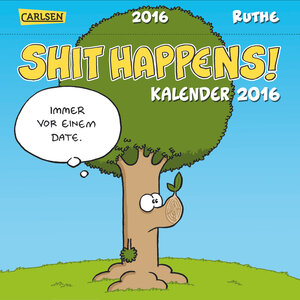 Buchcover Shit Happens Postkartenkalender 2016 | Ralph Ruthe | EAN 9783551683274 | ISBN 3-551-68327-1 | ISBN 978-3-551-68327-4
