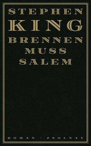 Buchcover Brennen muß Salem | Stephen King | EAN 9783552053816 | ISBN 3-552-05381-6 | ISBN 978-3-552-05381-6