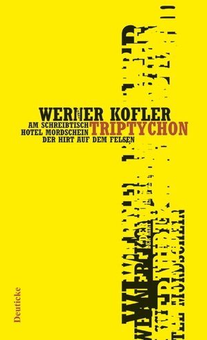 Buchcover Triptychon | Werner Kofler | EAN 9783552060197 | ISBN 3-552-06019-7 | ISBN 978-3-552-06019-7