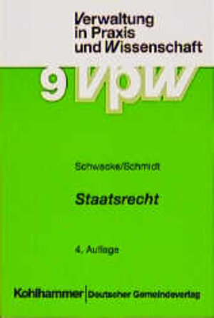 Buchcover Staatsrecht | Guido Schmidt | EAN 9783555011868 | ISBN 3-555-01186-3 | ISBN 978-3-555-01186-8